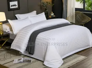 White Stripes Hotel Duvet Cover Sets
