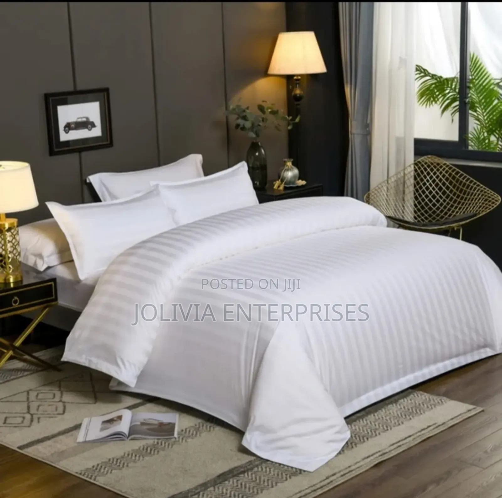Bnb White Stripes Duvet Cover Sets