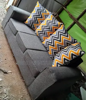 Flowered Grey Three Seater Sofa Set on Sale