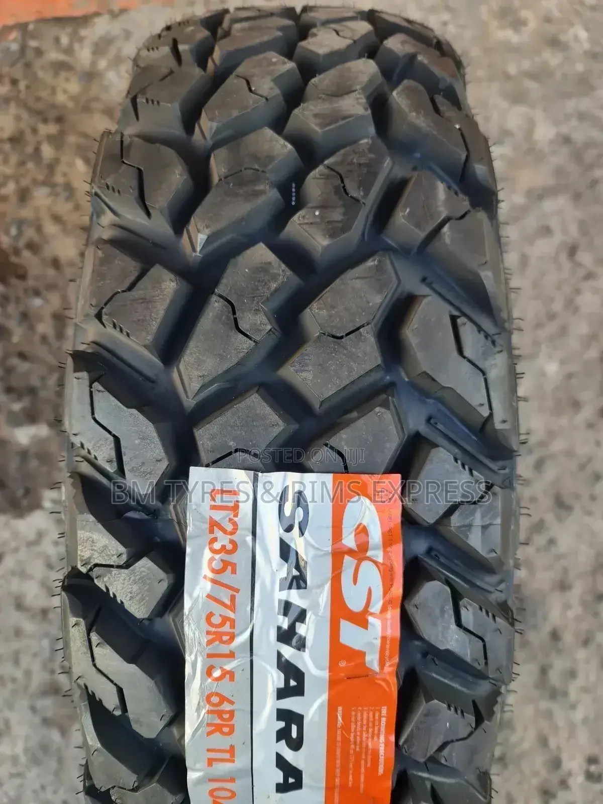 235 /75 R15 CST Tyres (Mt2) With White.