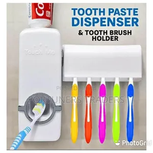 *Toothpaste Dispenser Toothbrush Holder