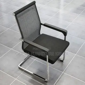 Office Chairs: Upholstered Office Desk Chair With Armrest