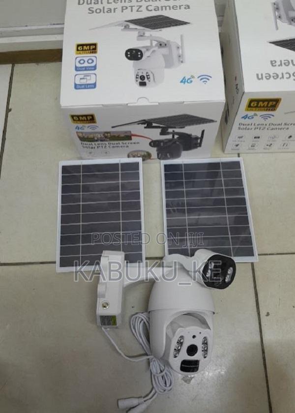6mp Solar Powered 4g GSM PTZ 360 and Dual Lens Camera