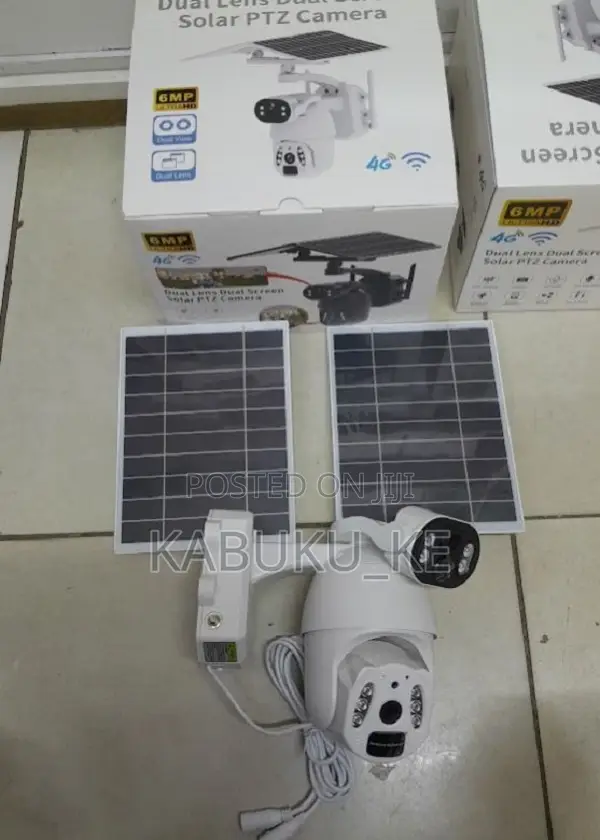 6mp Solar Powered 4g GSM PTZ 360 and Dual Lens Camera