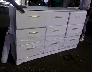 Classy White Chest of Drawers
