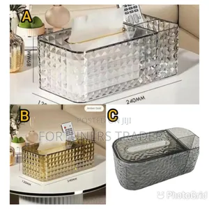 *3 in 1 Acrylic Tissue/Saviette Holder