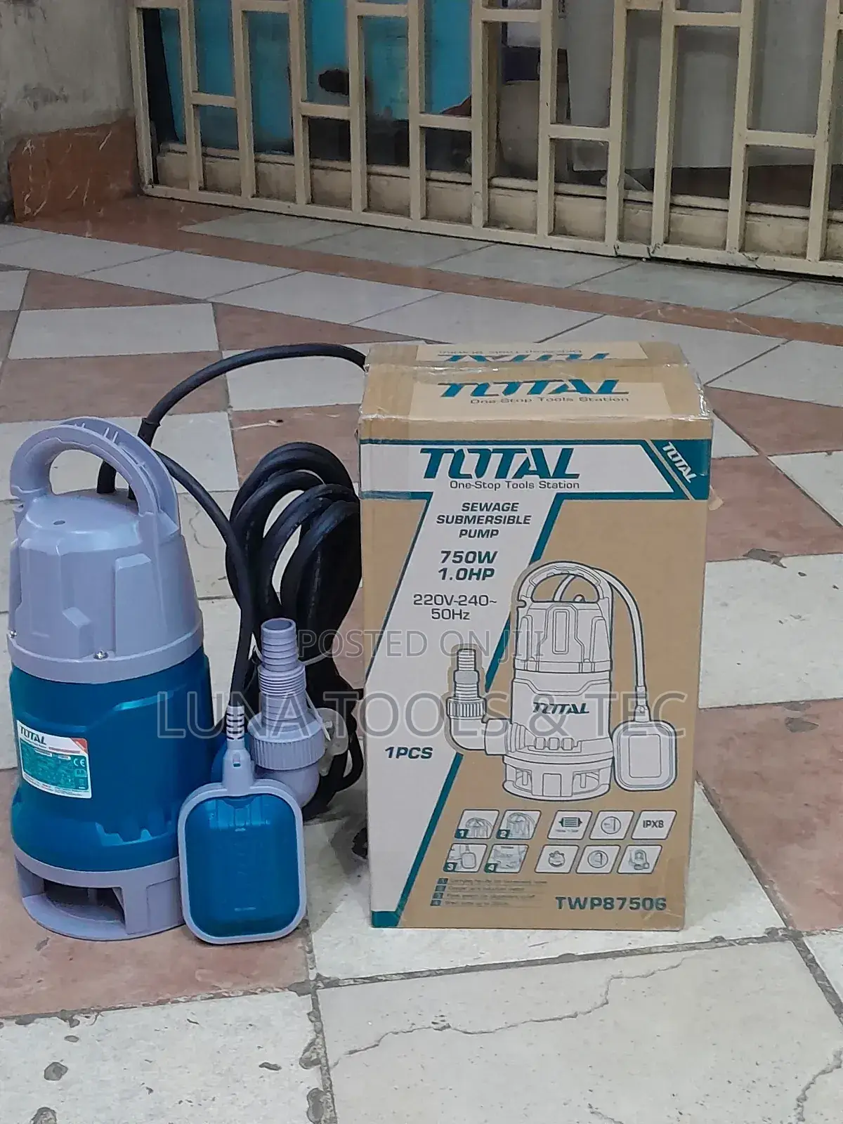 Genuinely 1.0hp Sewage Submersible Pump 750w
