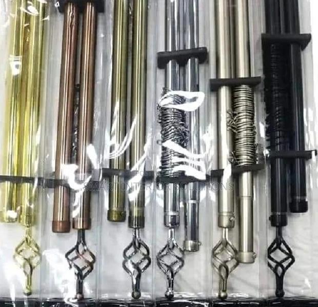 Adjustable 2m Double Curtain Rod