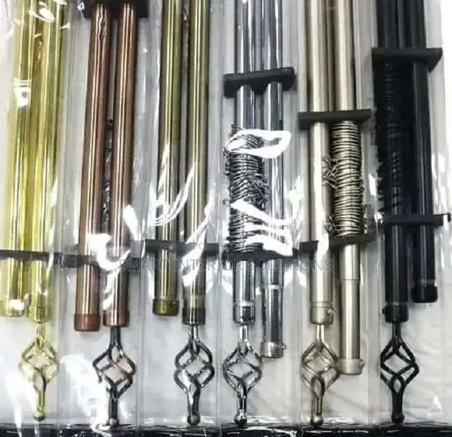 Adjustable 2m Double Curtain Rod