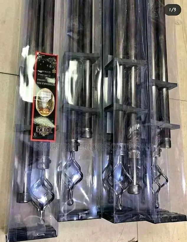Black 2 Meter Double Curtain Rod