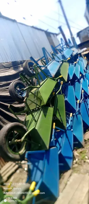 Unique Metallic Wheelbarrows