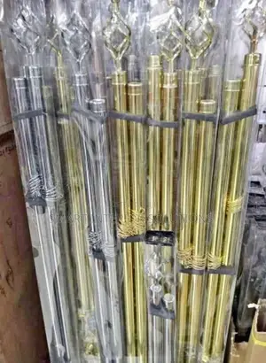 3 Meter Gold Double Curtain Rod