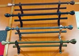 Durable Powder-Coated Curtain Rods