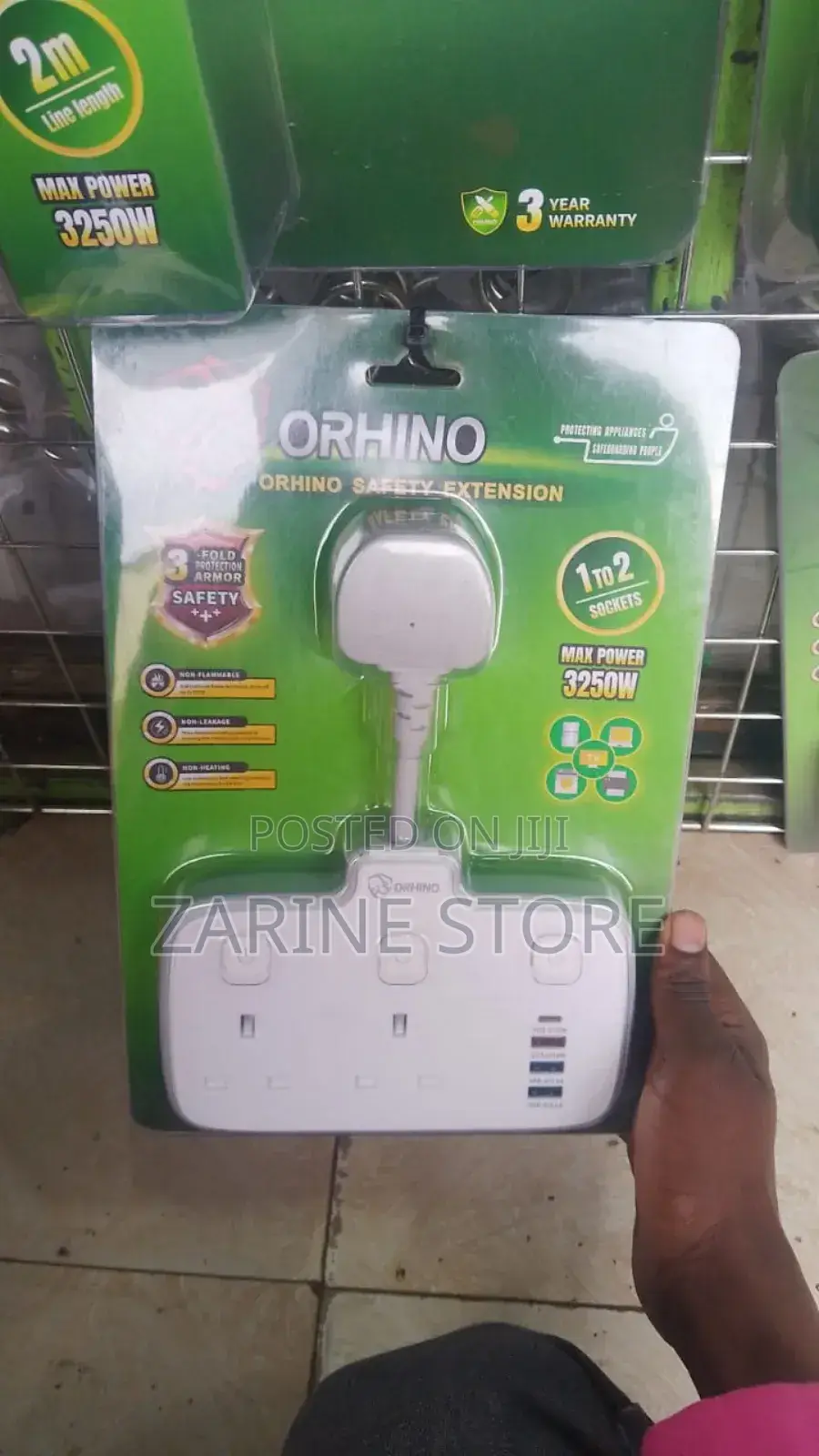 Orhino Safety Extension Power House With Usb Ports 3250watts
