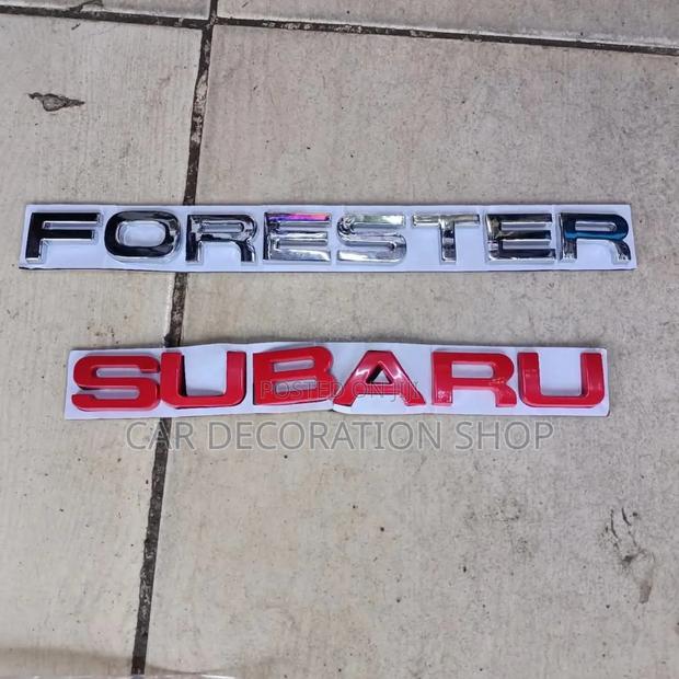 Forester or Subaru Letter Badge