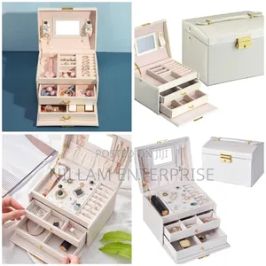 3-Layer Display Jewellery Box With Lock