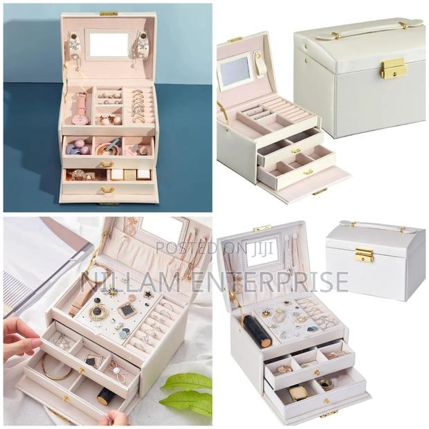3-Layer Display Jewellery Box With Lock - main view