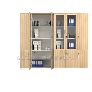 Cabinets: Office Console Cabinet 3-Door Wooden