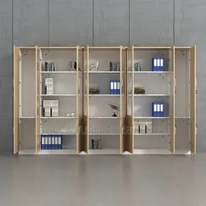 Cabinets: Office Console Cabinet 3-Door Wooden