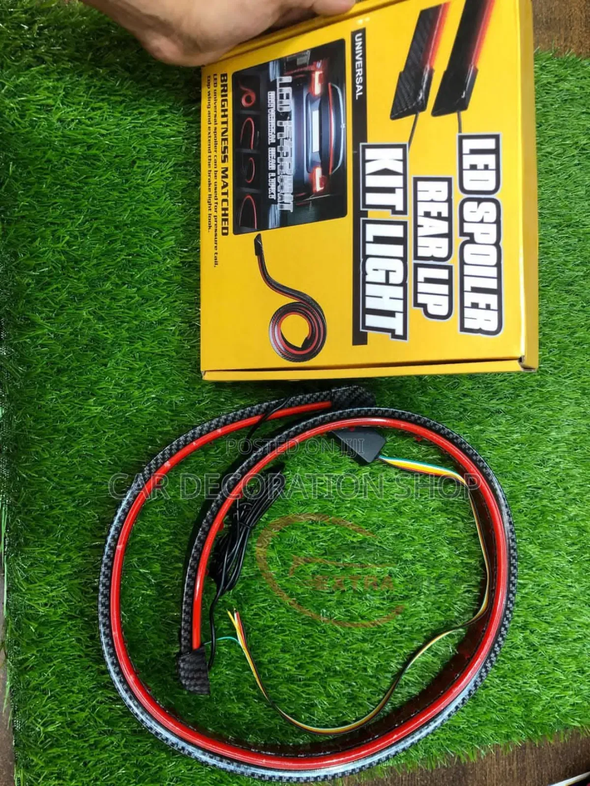 Led Boot Carbon Finish Rubber Spoiler