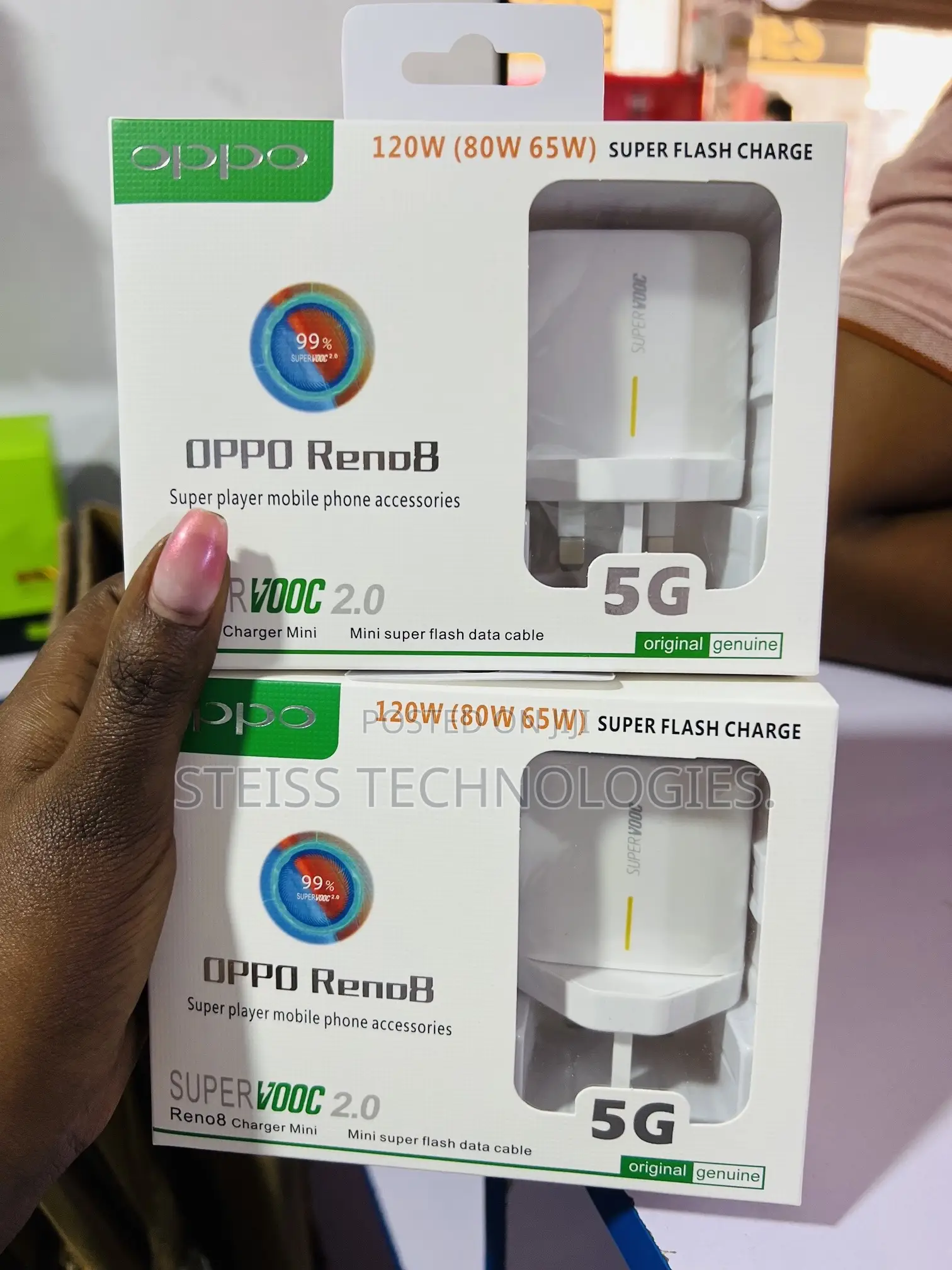 Supervooc Oppo Reno Type C Chargers
