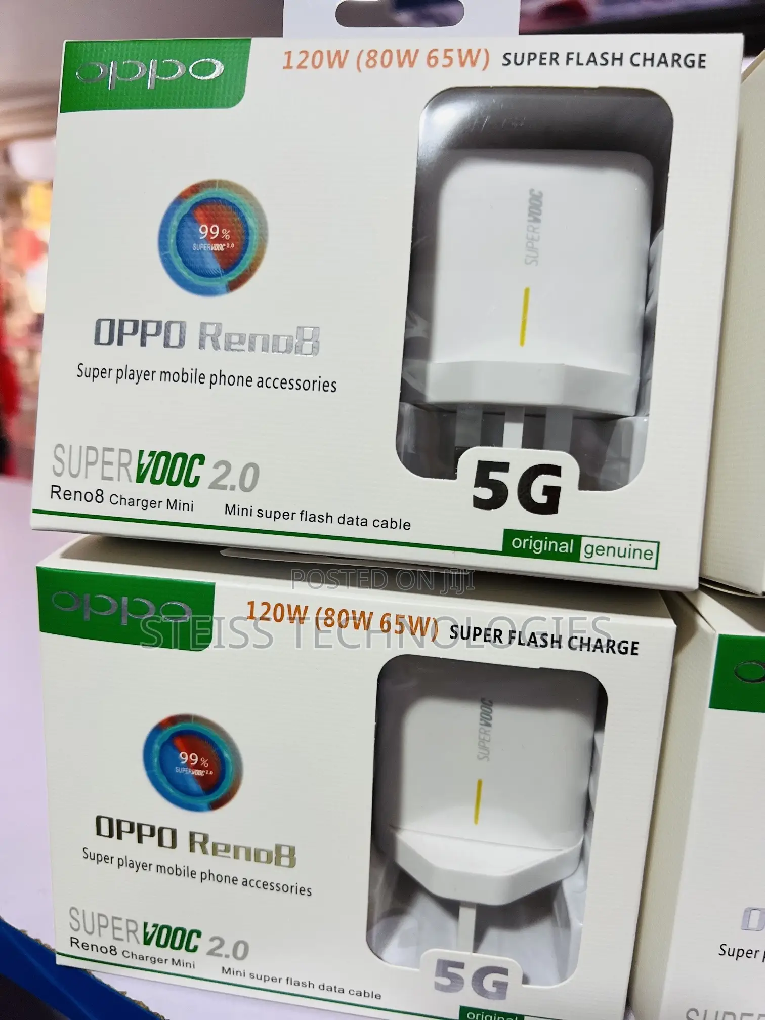 Supervooc Oppo Reno Type C Chargers
