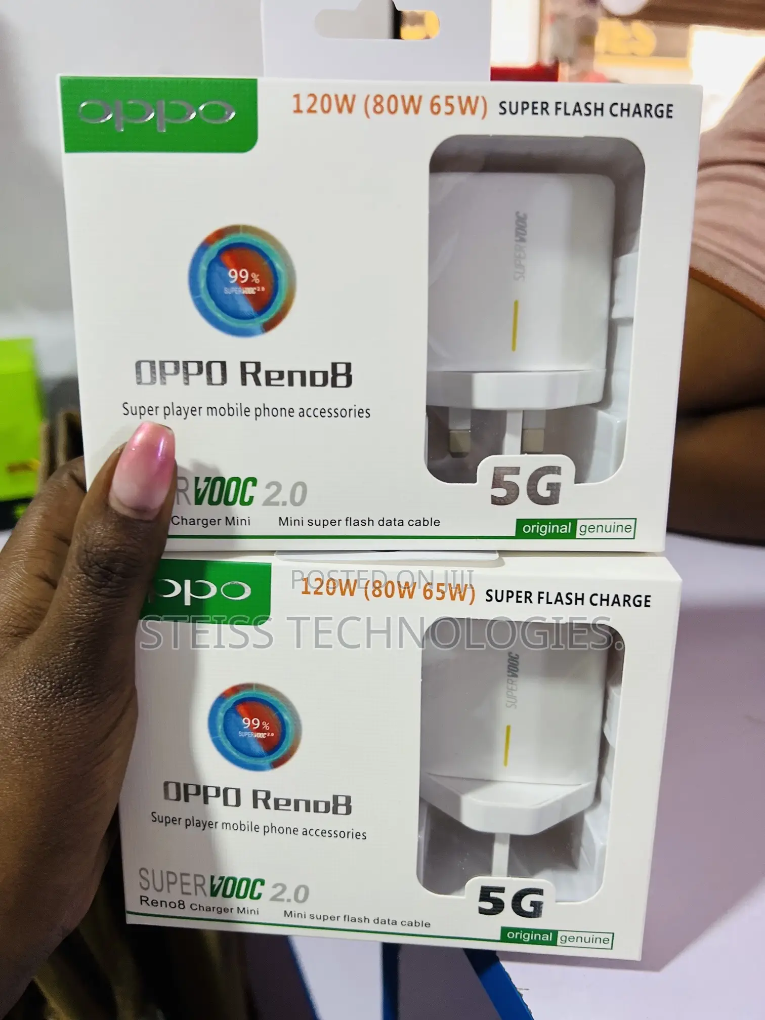 Supervooc Oppo Reno Type C Chargers