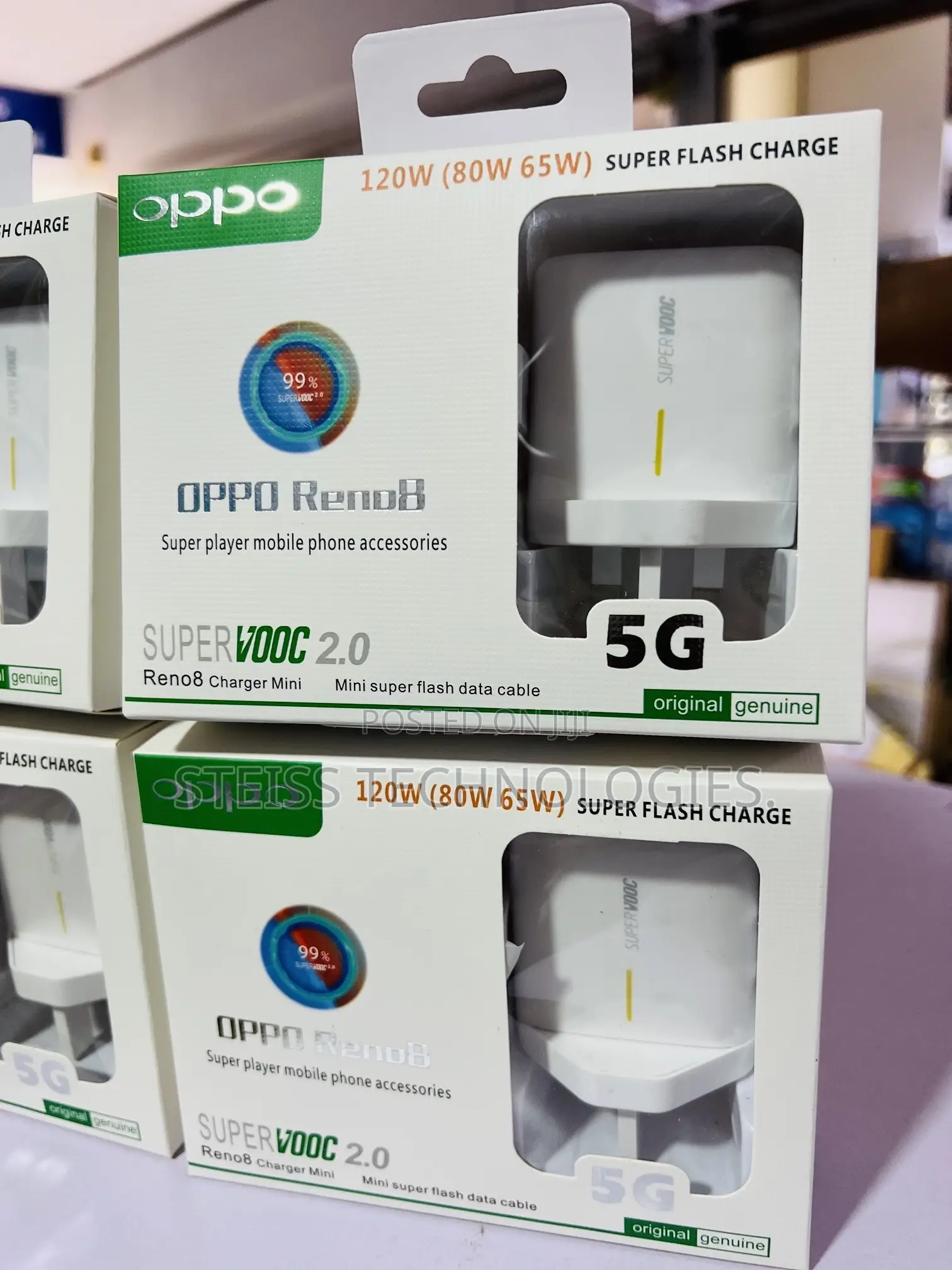 Supervooc Oppo Reno Type C Chargers