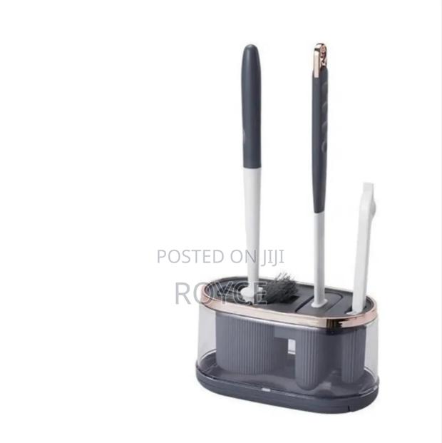 5 in 1 Toilet Brush Set With Drying Rack - thumbnail 2