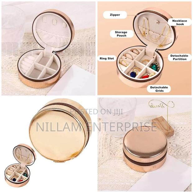 Mini Round Jewellery Box Organizer,