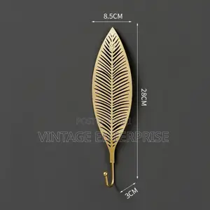 Wrought Iron Leaf Shape Multipurpose Hooks