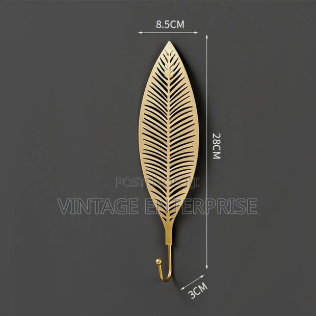 Wrought Iron Leaf Shape Multipurpose Hooks