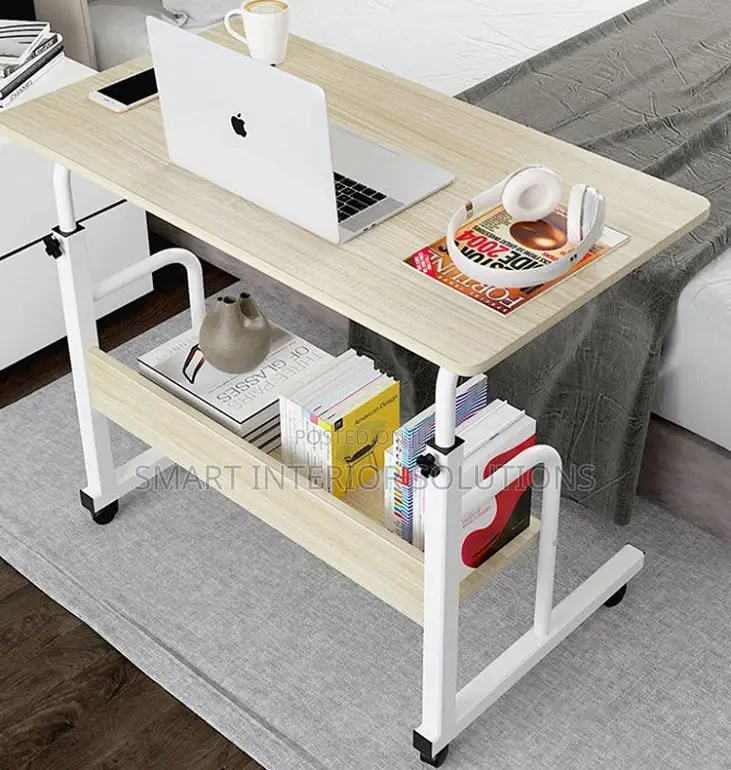 White Adjustable Laptop Desk
