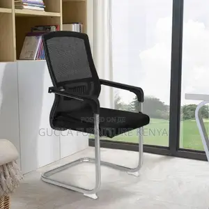 Office Chairs: Simple Fabric Upholstered Studio Chair