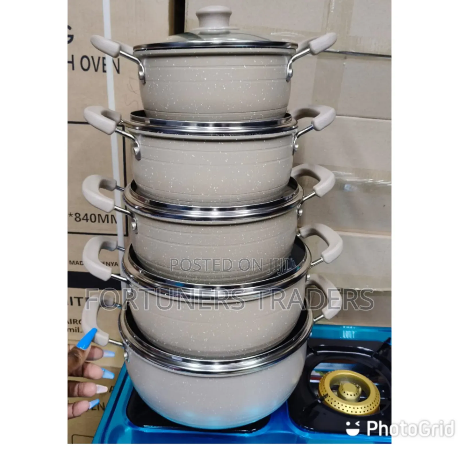 10 Pieces Jp Non Stick Cookware Set
