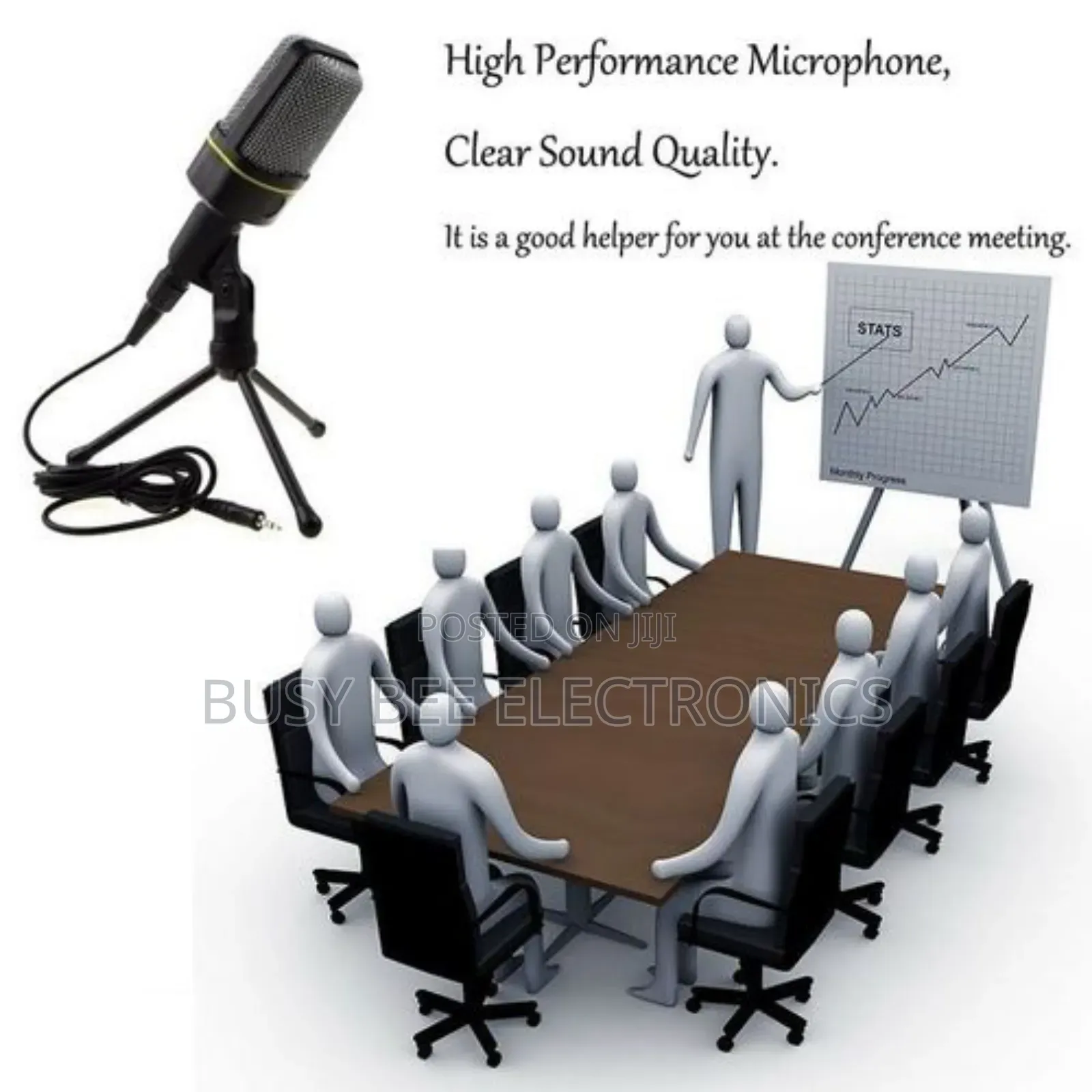 Desktop Microphone With Tripod Professional Podcast Studio