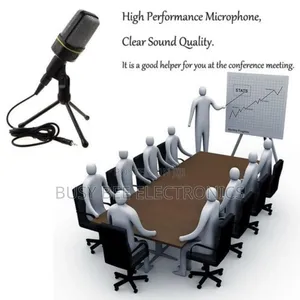 Desktop Microphone With Tripod Professional Podcast Studio