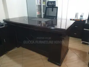 Office Tables: Executive Mahogany Boss Table (1.8 Meters)