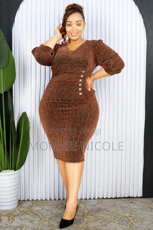 Gold Short Dinner Dress. - thumbnail 2