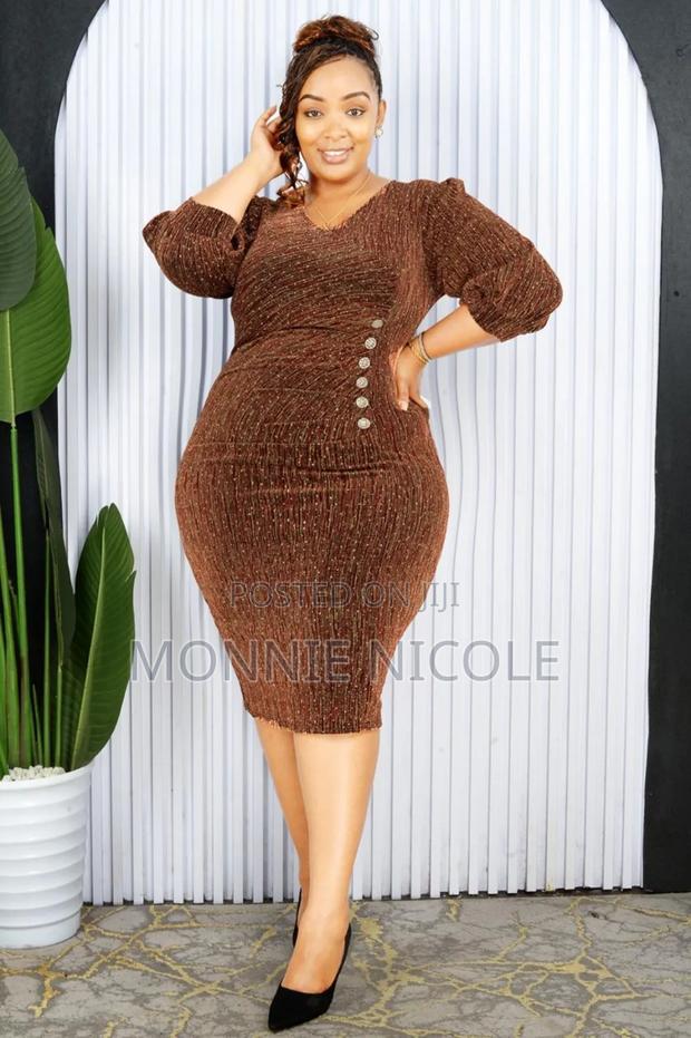 Gold Short Dinner Dress. - main view