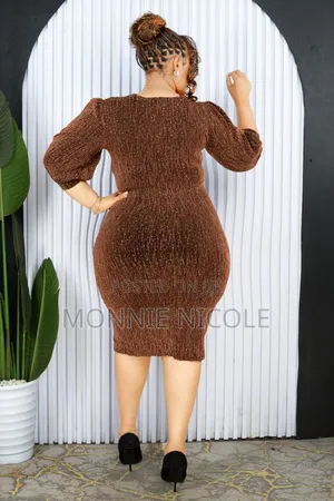 Gold Short Dinner Dress. 