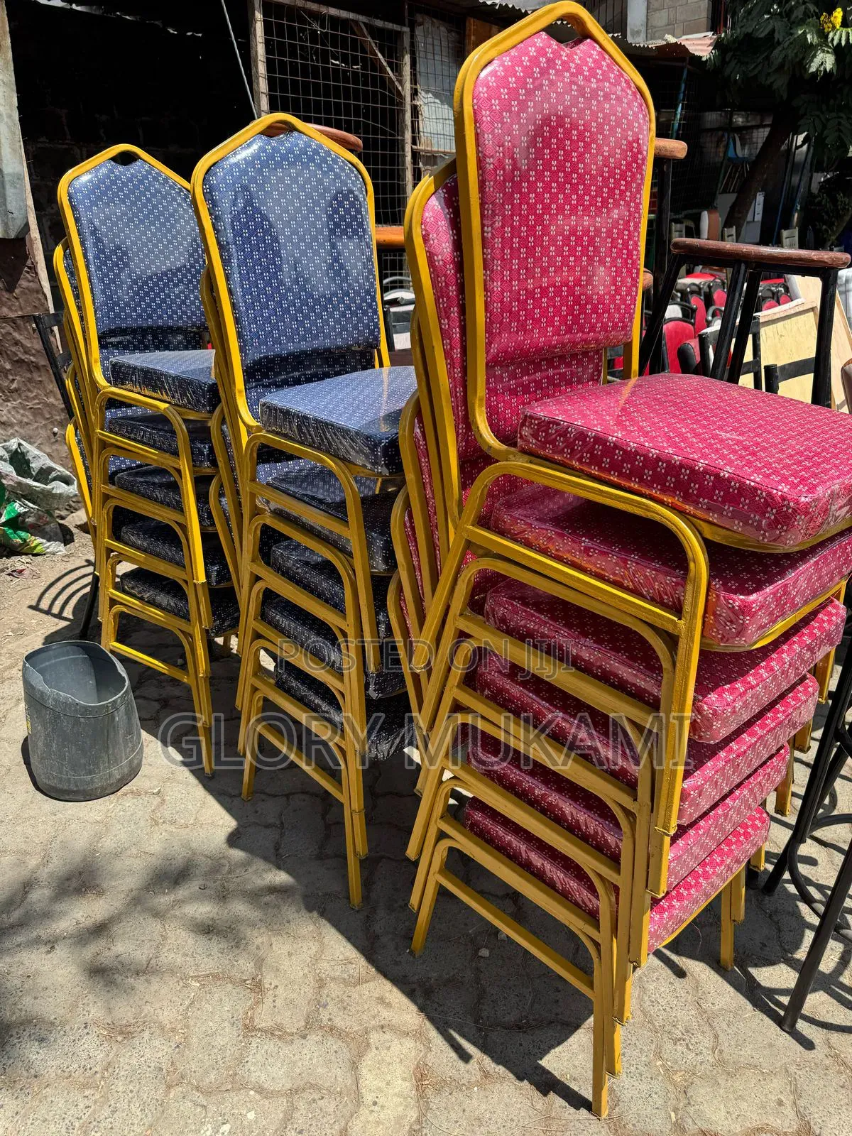 Red Blue Conference Hall Chairs/Church Chairs
