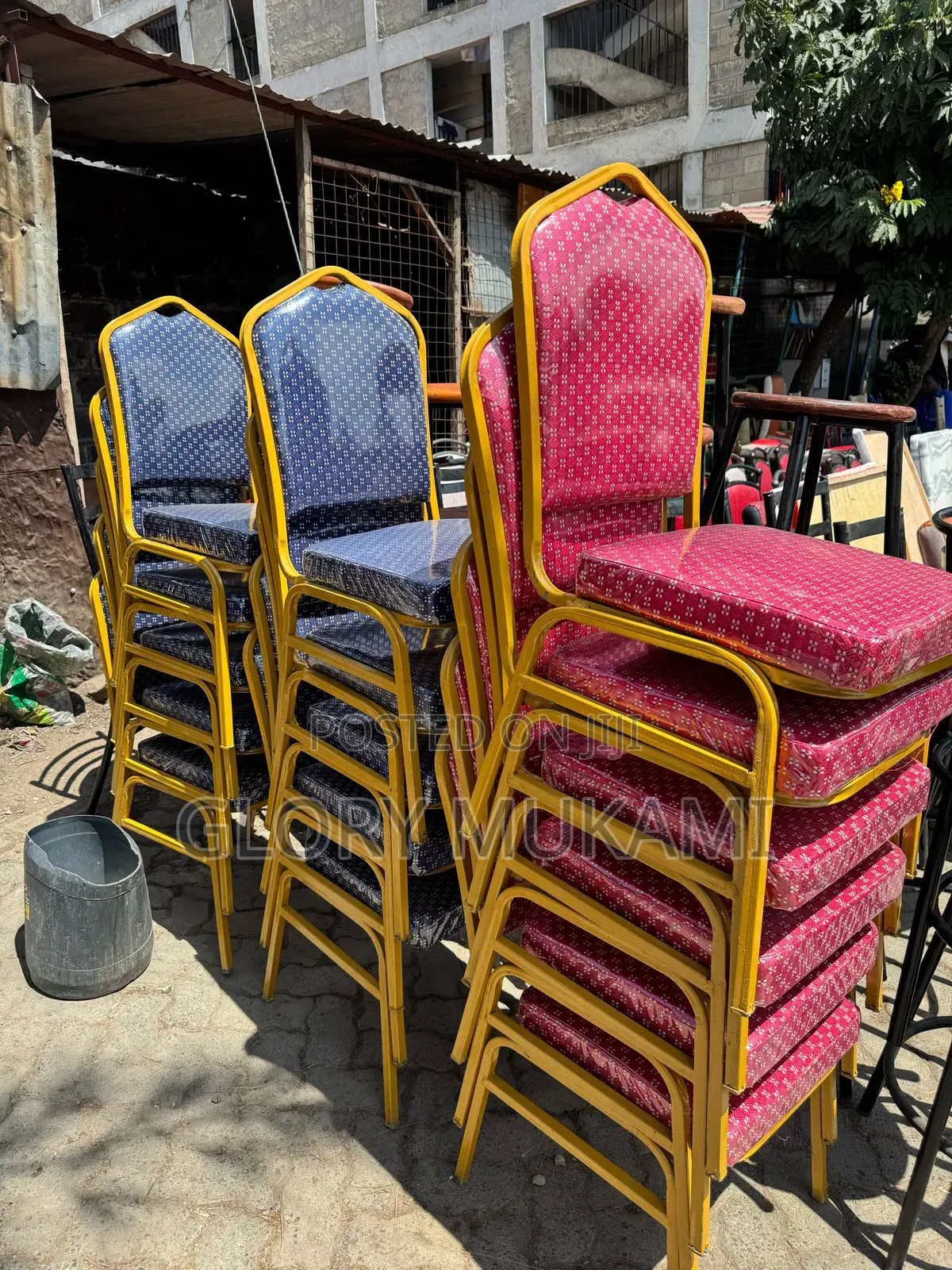 Red Blue Conference Hall Chairs/Church Chairs