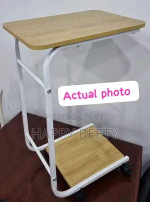 2 Layer Trolley Side Table With Matching Insert Pocket