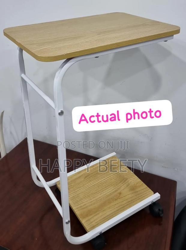 2 Layer Trolley Side Table With Matching Insert Pocket - thumbnail 2