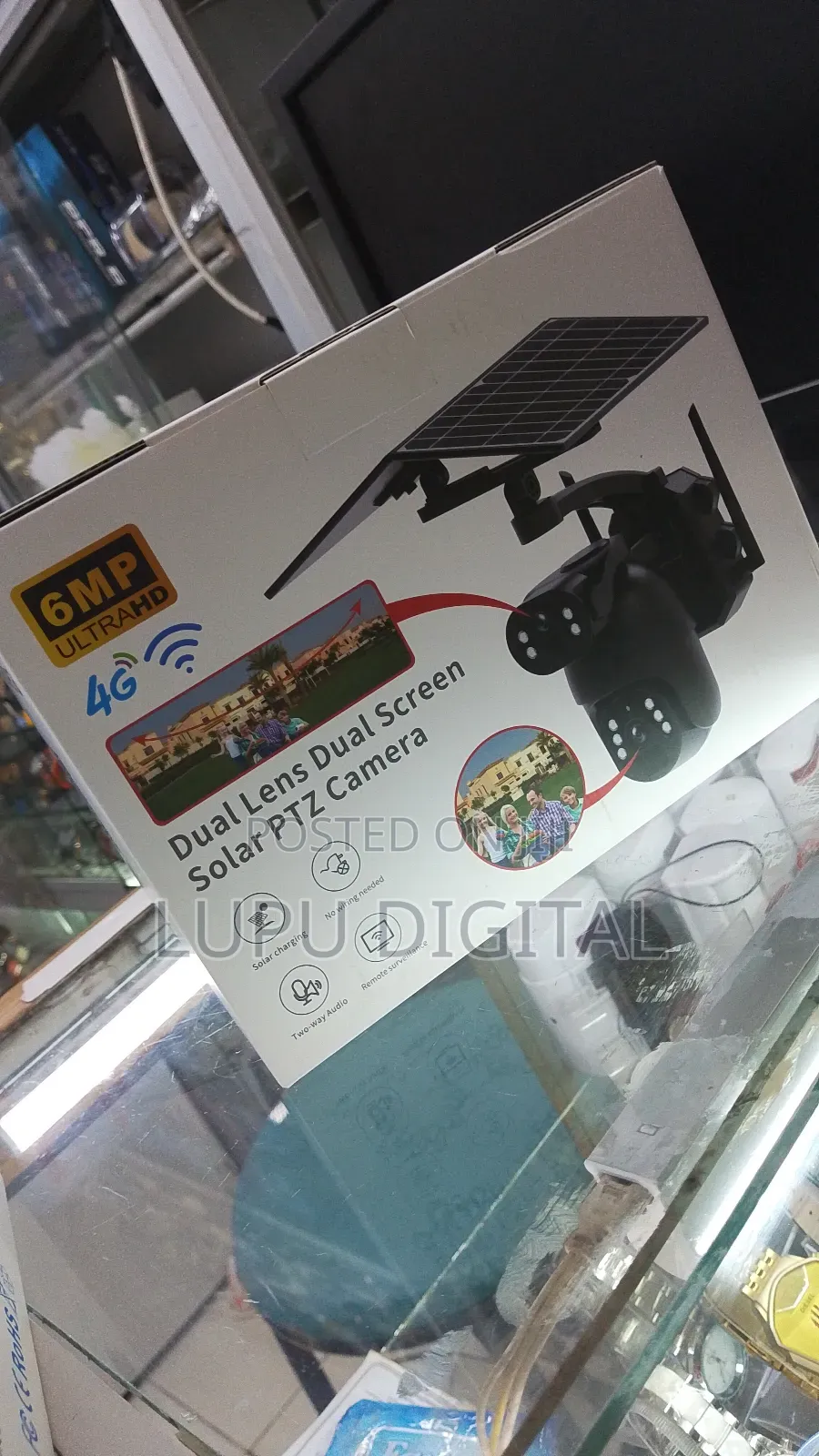 6mp Ultra Hd 4g Dual Lens Dual Screen Solar PTZ Camera