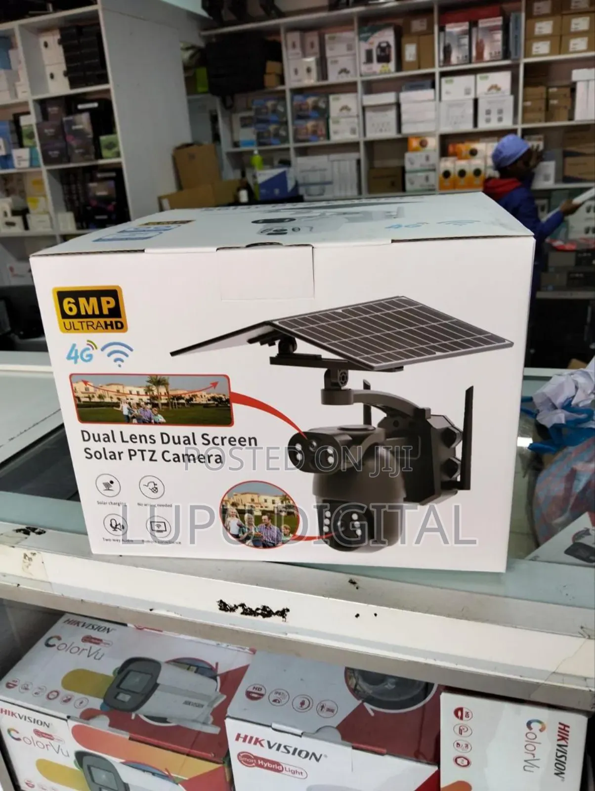 6mp Ultra Hd 4g Dual Lens Dual Screen Solar PTZ Camera