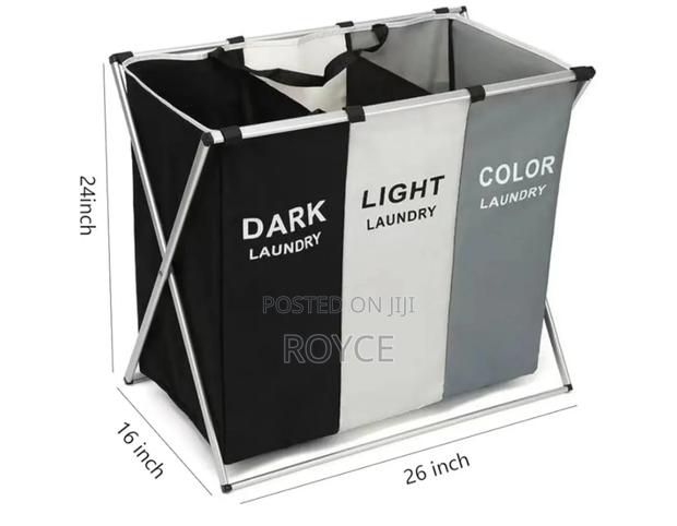 3 Grid Laundry Basket - thumbnail 4