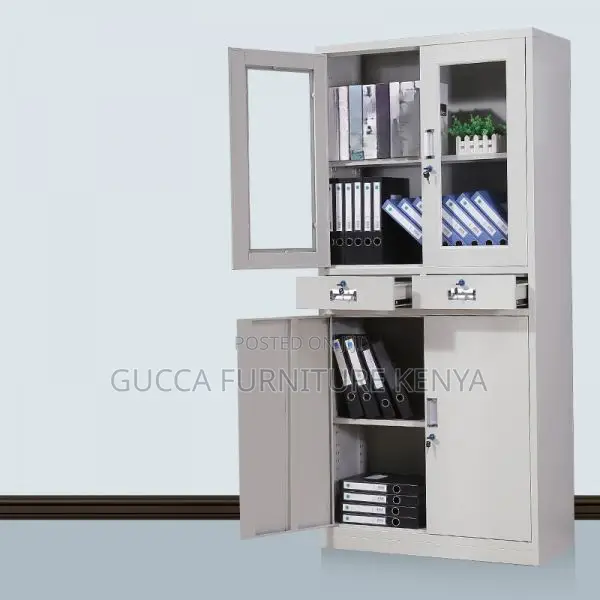 Cabinets: Metallic Vertical Home Office Cabinet 2-Drawers
