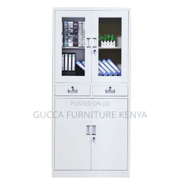 Cabinets: Metallic Vertical Home Office Cabinet 2-Drawers